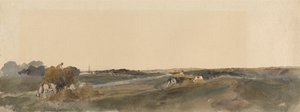 Fienagione sulle rive di un fiume del Lincolnshire